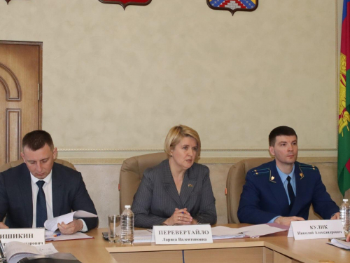  Сегодня под председательством Ларисы Перевертайло состоялась внеочередная 67 сессия Совета МО Гулькевичский район.