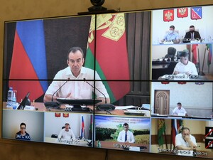 Планёрное совещание под председательством главы администрации Краснодарского края В.И. Кондратьева