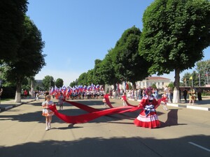 Шествие «Живой флаг России» в Гулькевичи