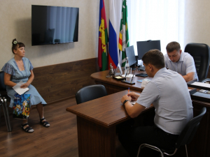 Глава района провёл выездной приём жителей в п. Кубань
