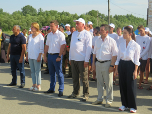 В селе Новомихайловском прошел торжественный памятный митинг