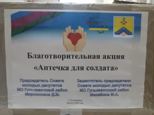 Молодые депутаты приняли участие в краевой акции «Аптечка для солдата»