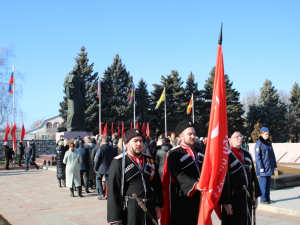 Митинг, посвященный 80-летию освобождения Гулькевичского района от немецко-фашистских захватчиков
