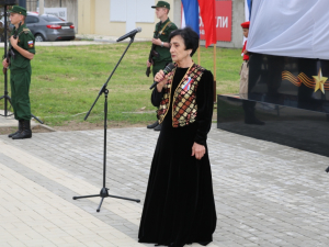 Торжественное открытие стелы воинам-землякам, погибшим в Чеченской республике