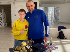 Встреча с детским тренером по вфутболу Леонидом Лазариди.