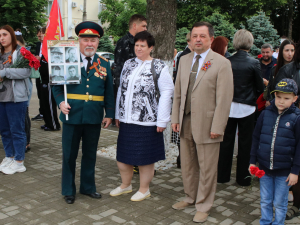 Торжественный митинг в честь Дня Победы.