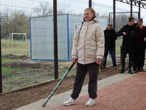 Открытие городошной площадки в п.Венцы