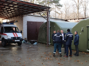 «Служба спасения» Гулькевичского района получила пневмокаркасные палатки.