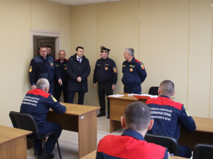 Район с рабочей поездкой посетил министр ГО и ЧС Краснодарского края Сергей Штриков