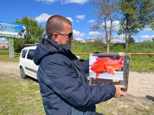 Сегодня было выполнено обещание главы района Александра Шишикина — вручен приз рыбаку, который сумел выловить карпа кои, выпущенного в Самойловой балке.