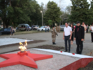 В хуторе Тысячном зажгли Вечный огонь
