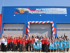 Сегодня в с. Николенском состоялось торжественное открытие пожарного депо, которая станет надежной защитой для 18 населенных пунктов.